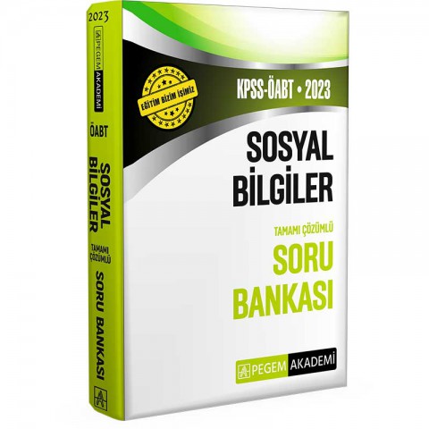 2023 KPSS ÖABT Sosyal Bilgiler Soru Bankası Pegem Akademi Yayıncılık