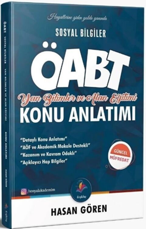 2023 KPSS ÖABT Sosyal Bilgiler Yan Bilimler ve Alan Eğitimi Konu Anlatımı Dizgi Kitap Yayınları