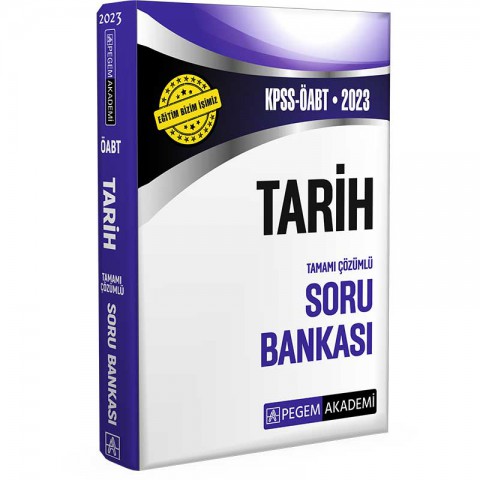 2023 KPSS ÖABT Tarih Soru Bankası Pegem Akademi Yayıncılık