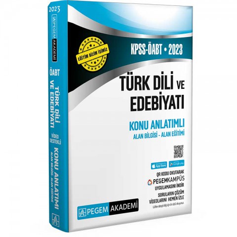 2023 KPSS ÖABT Türk Dili ve Edebiyat Konu Anlatımlı Pegem Akademi Yayıncılık