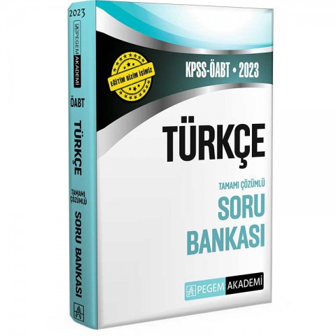 2023 KPSS ÖABT Türkçe Soru Bankası Pegem Akademi Yayıncılık