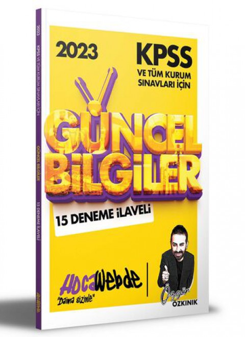 2023 KPSS ve Tüm Kurum Sınavları İçin Güncel Bilgiler 15 Deneme İlaveli Hocawebde Yayınları