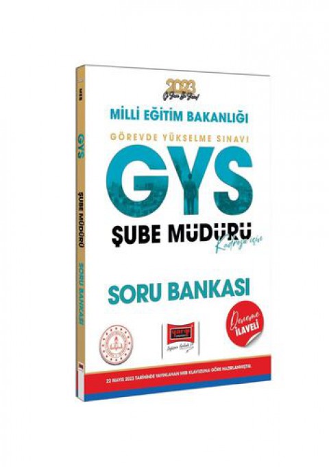 2023 MEB GYS Şube Müdürlüğü Kadrosu İçin Deneme İlaveli Soru Bankası Yargı Yayınları