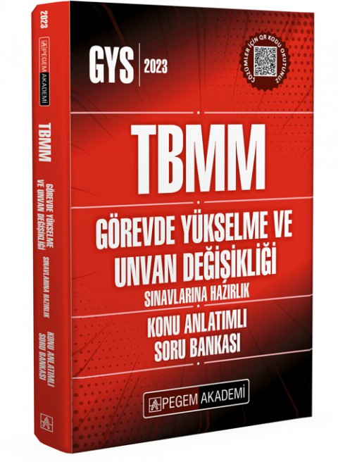 2023 TBMM Görevde Yükselme ve Unvan Değişikliği Konu Anlatımlı Soru Bankası Pegem Akademi Yayıncılık