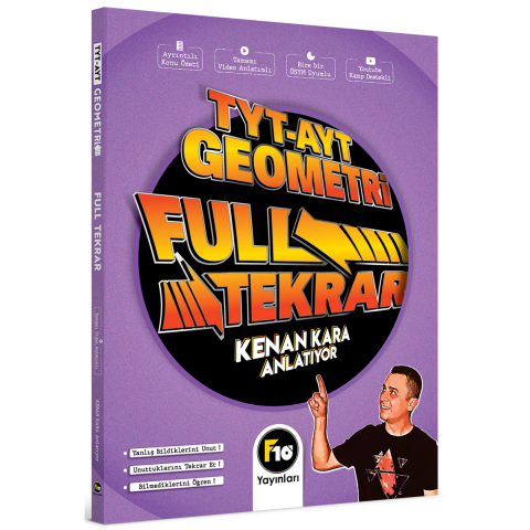 TYT-AYT Geometri Full Tekrar Video Ders Kitabı F10 Yayınları