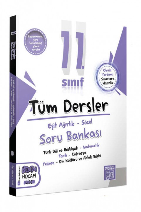 2024 11.Sınıf Eşit Ağırlık - Sözel Tüm Dersler Soru Bankası Benim Hocam Yayınları