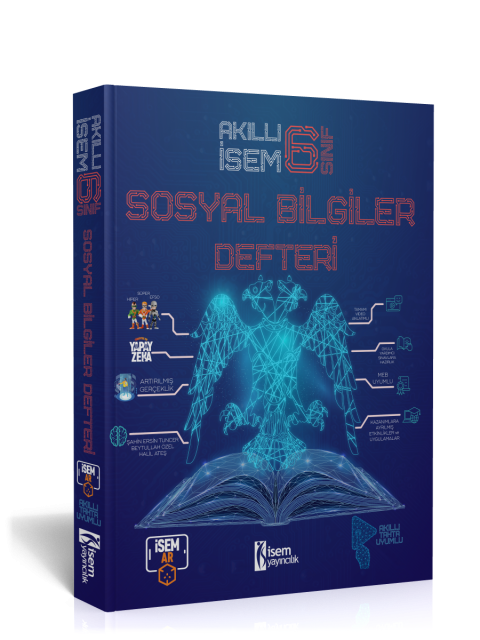 2024 6. Sınıf Akıllı İsem Sosyal Bilgiler Defteri İsem Yayınları