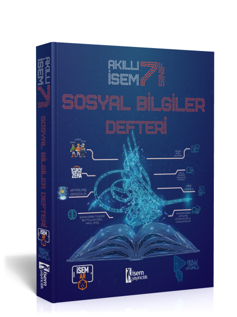 2024 7. Sınıf Akıllı İsem Sosyal Bilgiler Defteri İsem Yayınları