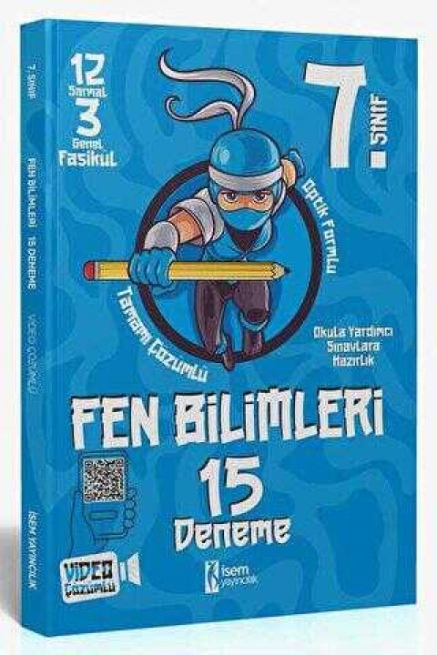 2024 7.Sınıf Fen Bilimleri 15 Deneme İsem Yayıncılık