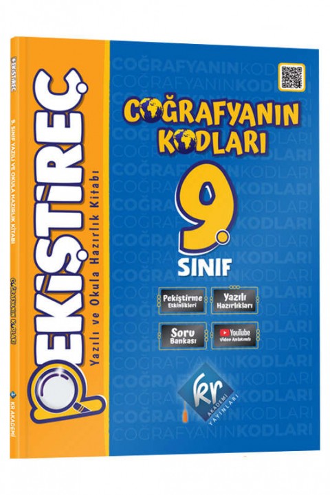 9. Sınıf Coğrafyanın Kodları Pekiştireç Yazılı ve Okula Hazırlık Kitabı KR Akademi Yayınları