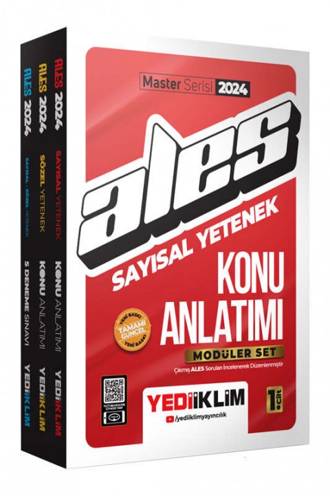 2024 ALES Sayısal Sözel Yetenek Konu Anlatımlı Modüler Set Yediiklim Yayınları