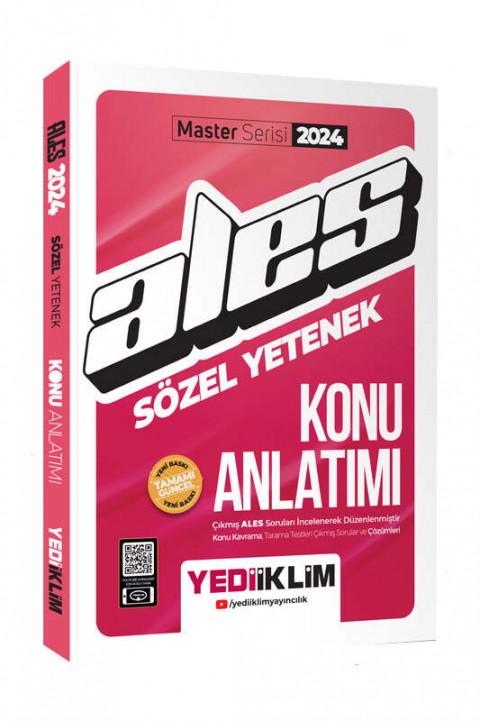 2024 ALES Sözel Yetenek Konu Anlatımı Yediiklim Yayınları
