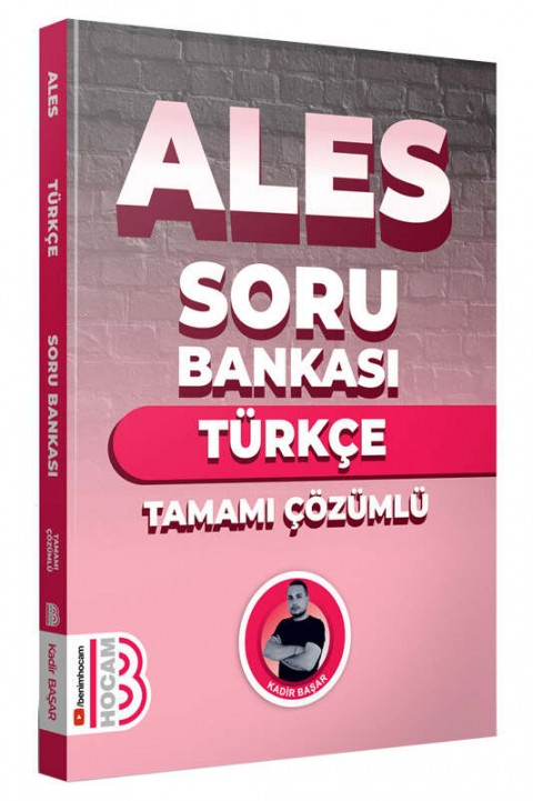 2024 ALES Türkçe Tamamı Çözümlü Soru Bankası Benim Hocam Yayınları