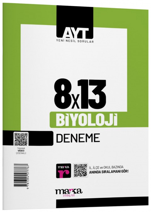 AYT Biyoloji 8 x 13 Deneme Marka Yayınları