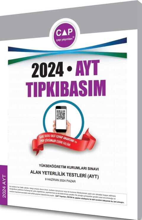 2024 AYT Tıpkı Basım Çap Yayınları