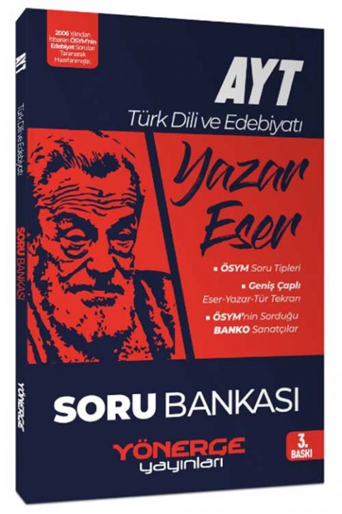 AYT Türk Dili ve Edebiyatı Yazar Eser Soru Bankası Yönerge Yayınları
