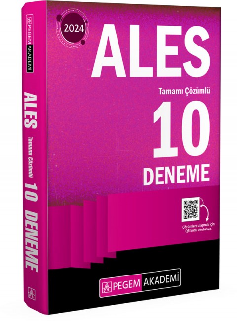 2024 Ales Tüm Adaylar İçin 10 Deneme Pegem Akademi Yayınları