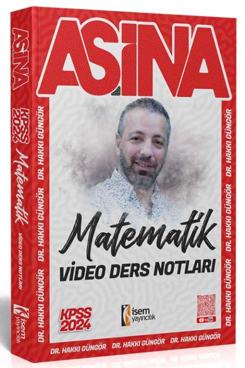2024 Aşina KPSS Matematik Video Ders Notu İsem Yayıncılık