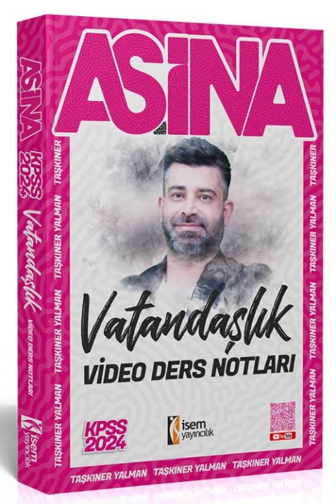 2024 Aşina KPSS Vatandaşlık Video Ders Notu İsem Yayıncılık