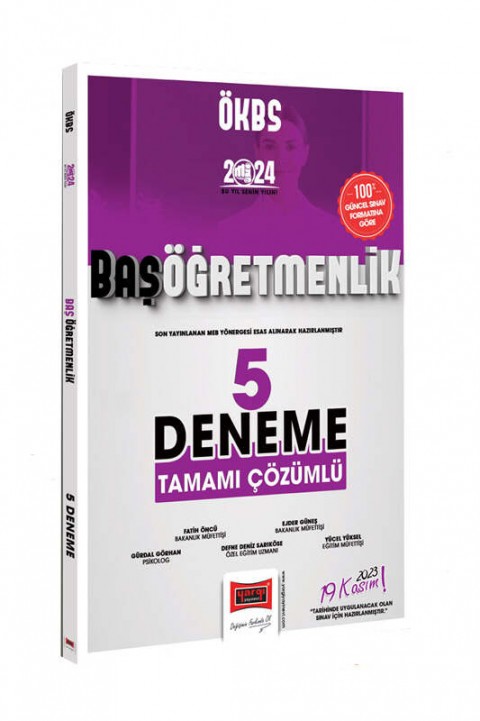2024 Başöğretmenlik 5 Deneme Yargı Yayınları