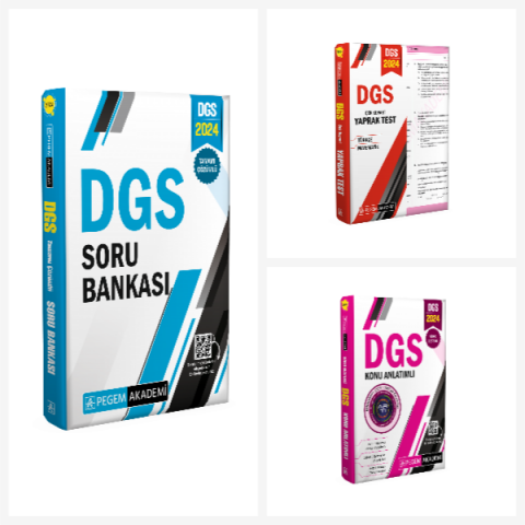 2024 DGS Konu - Soru - Yaprak Test Seti Pegem Akademi Yayınları