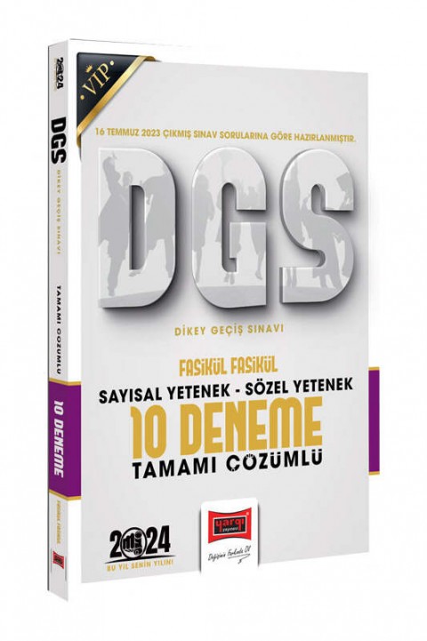 2024 DGS Sözel Sayısal Bölüm Tamamı Çözümlü Fasikül 10 Deneme Yargı Yayınları