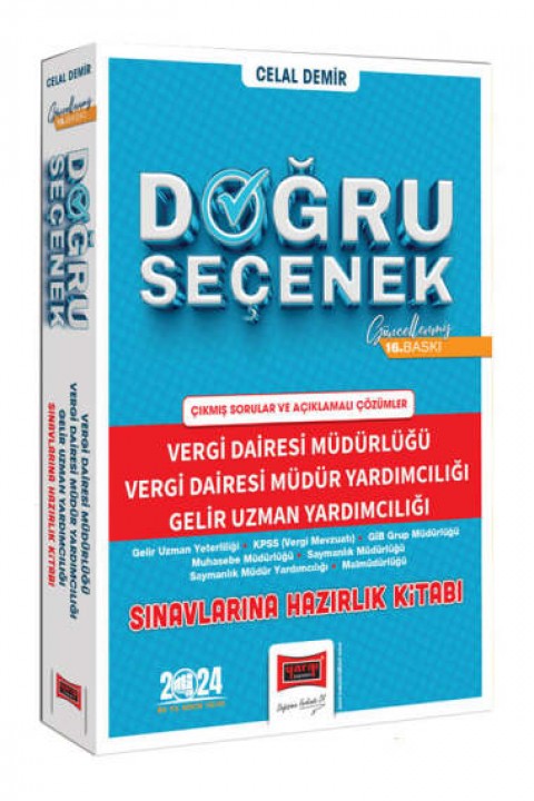 2024 Vergi Dairesi Müdürlüğü Vergi Dairesi Müdür Yardımcılığı Gelir Uzman Yardımcılığı Doğru Seçenek Çıkmış Soru Yargı Yayınları 2024 Vergi Dairesi Müdürlüğü Vergi Dairesi Müdür Yardımcılığı Gelir Uzman Yardımcılığı Doğru Seçenek Çıkmış Soru Yargı Yayınları