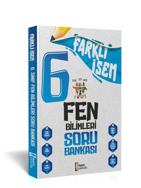 2024 Farklı İsem 6. Sınıf Fen Bilimleri Soru Bankası İsem Yayınları
