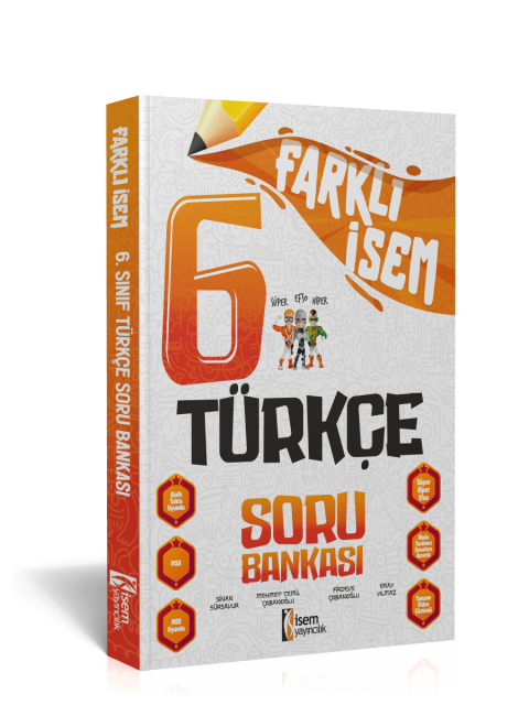 2025 Farklı İsem 6. Sınıf Türkçe Soru Bankası İsem Yayınları