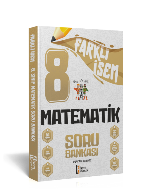 2025 Farklı İsem 8. Sınıf LGS Matematik Soru Bankası İsem Yayınları