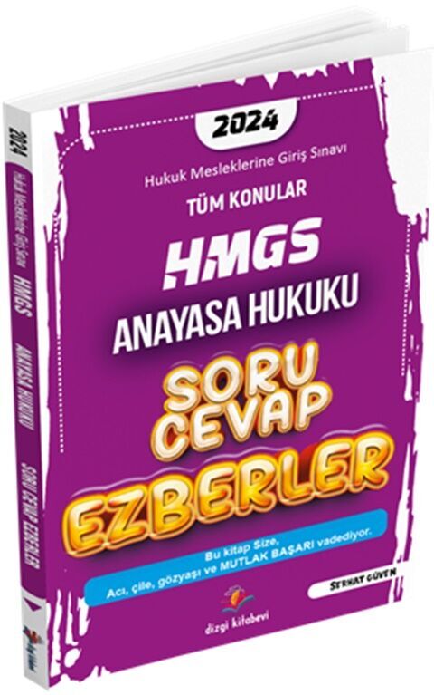 2024 HMGS Anayasa Hukuku Soru Cevap Ezberler Dizgi Kitap Yayınları