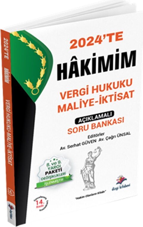2024 Hakimim Vergi Hukuku Maliye İktisat Açıklamalı Soru Bankası Dizgi Kitap Yayınları