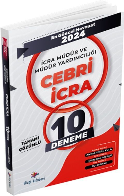 2024 İcra Müdür ve Yardımcılığı Cebri İcra 10 Deneme Dizgi Kitap Yayınları