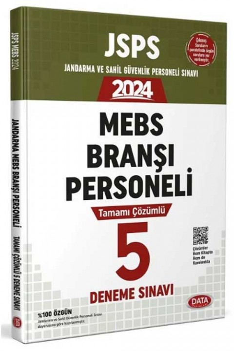 2024 JSPS MEBS Branşı Personeli 5 Deneme Çözümlü Data Yayınları