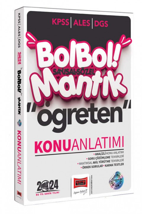 2024 KPSS ALES DGS Bol Bol Öğreten Sayısal Sözel Mantık Konu Anlatımı Yargı Yayınları