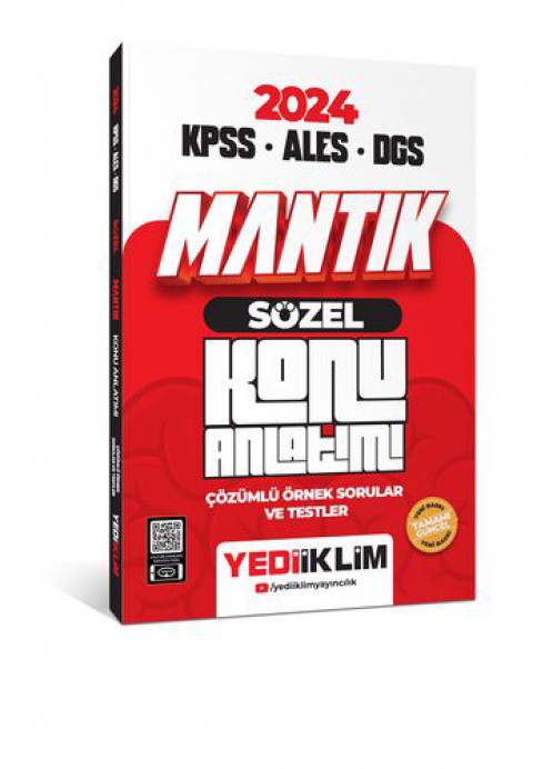 KPSS ALES DGS Sözel Mantık Konu Anlatımı Yediiklim Yayınları