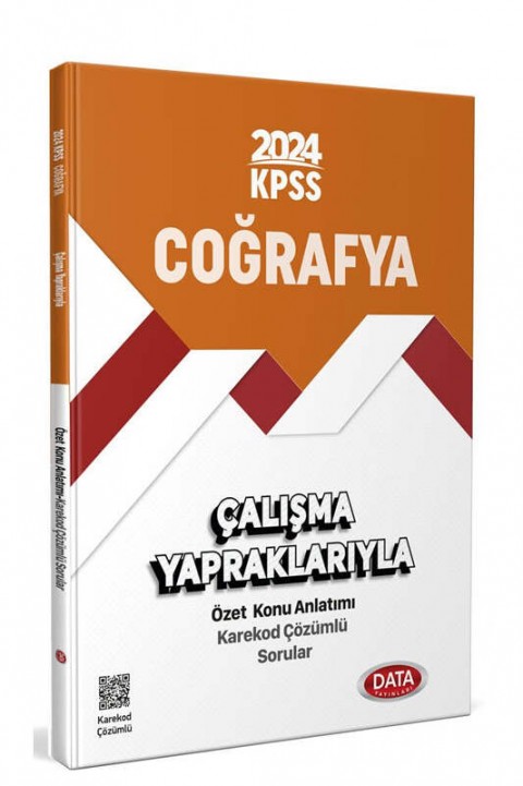 2024 KPSS Coğrafya Çalışma Yapraklarıyla Özet Konu Anlatımı Data Yayınları