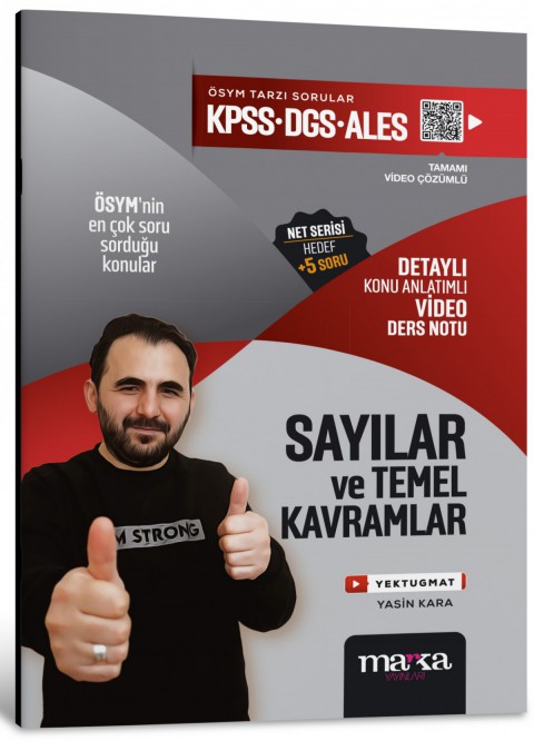 KPSS DGS ALES Sayılar ve Temel Kavramlar Konu Anlatımlı Video Ders Notu Marka Yayınları