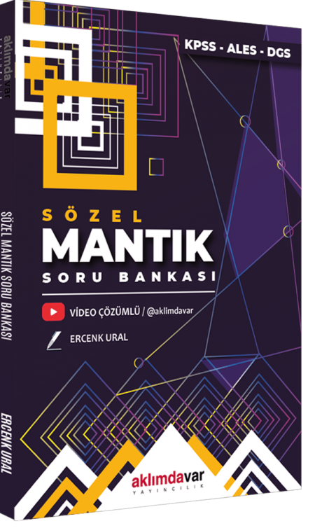 2024 KPSS DGS ALES Tamamı Video Çözümlü Sözel Mantık Soru Bankası Aklımdavar Yayıncılık