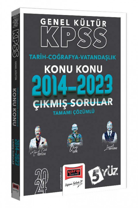 2024 KPSS Genel Kültür Konu Konu Tamamı Çözümlü Çıkmış Sorular Yargı Yayınları