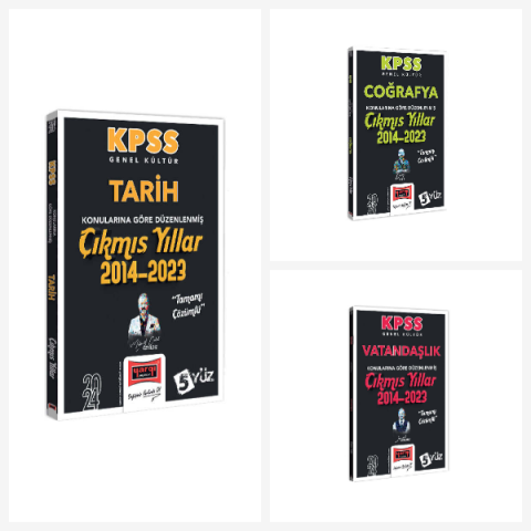 2024 KPSS Genel Kültür Konularına Göre Düzenlenmiş Tamamı Çözümlü Çıkmış Sorular Seti Yargı Yayınları