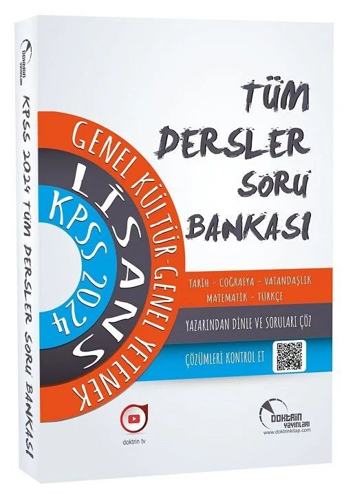 2024 KPSS Genel Yetenek Genel Kültür Lisans Tüm Dersler Soru Bankası Doktrin Yayınları