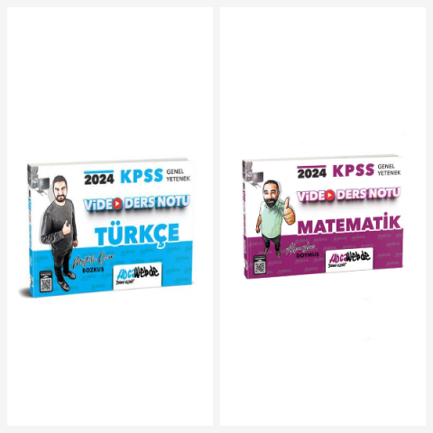 2024 KPSS Genel Yetenek Video Ders Notları Seti HocaWebde Yayınları