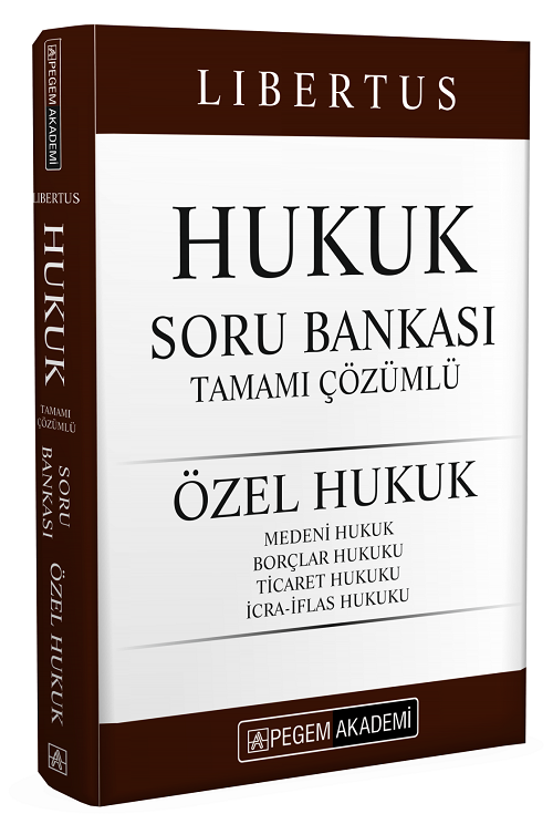 2024 KPSS Libertus Hukuk Özel Hukuk Soru Bankası Çözümlü Pegem Akademi Yayınları