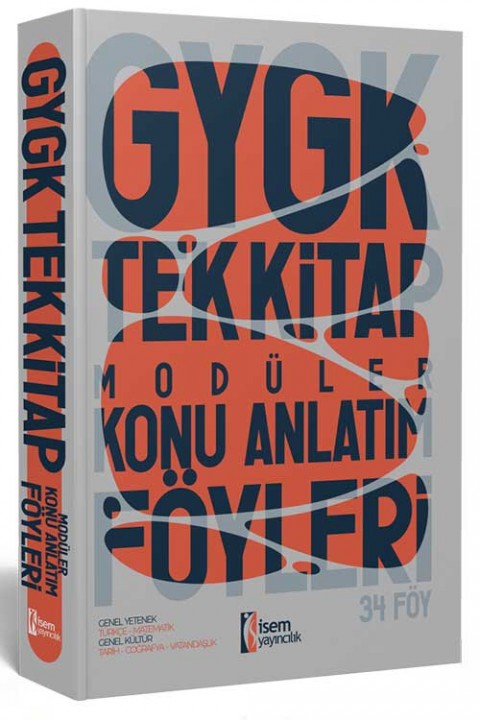 2024 KPSS Lisans Genel Yetenek Genel Kültür Tek Kitap Modüler Konu Anlatım Föyleri İsem Yayıncılık