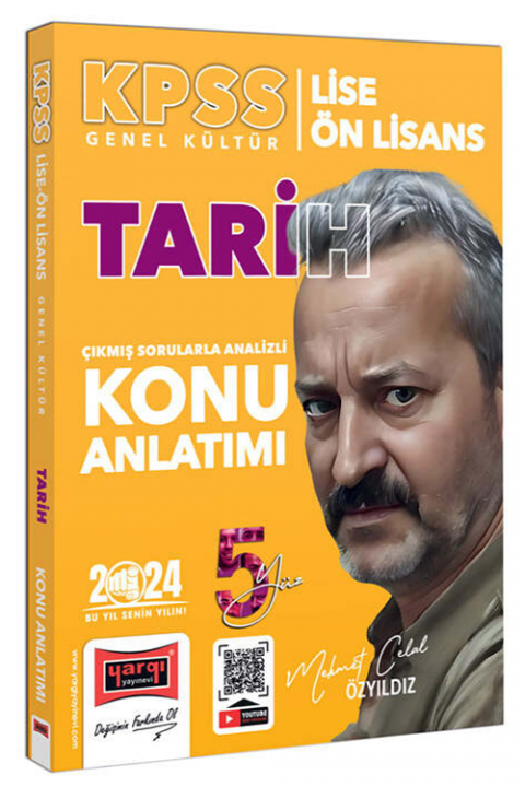 2024 KPSS Lise Ön Lisans 5Yüz Ekibi Tarih Çıkmış Sorularla Desteklenmiş Konu Anlatımı Yargı Yayınları