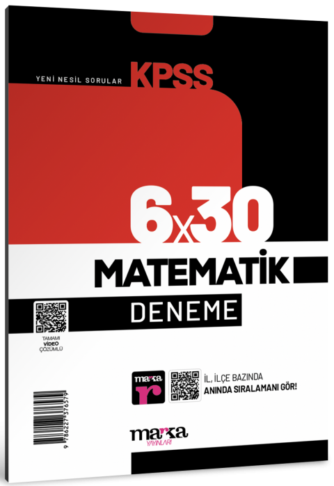 KPSS Matematik 6 x 30 Deneme Marka Yayınları