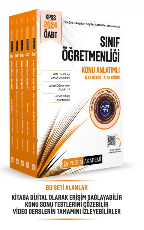2024 KPSS ÖABT Sınıf Öğretmenliği Konu Anlatımlı Set 5 Kitap Pegem Akademi Yayınları
