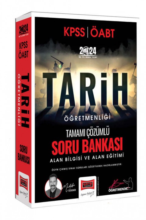 2024 KPSS ÖABT Tarih Öğretmenliği Tamamı Çözümlü Alan Bilgisi ve Alan Eğitimi Soru Bankası Yargı Yayınları