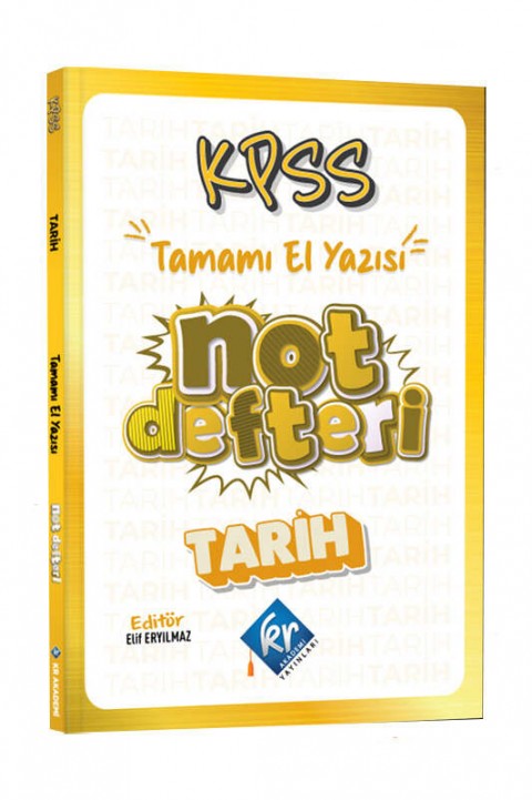KPSS Tarih Konu Anlatımlı Not Defteri KR Akademi Yayınları
